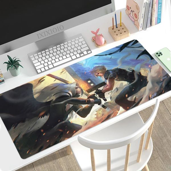 Pads Final Fantasy Mouse Pad Gaming xl Grand ordinateur Mousepad xxl Desk Mats Playmat Mat à souris en caoutchouc naturel non glisser