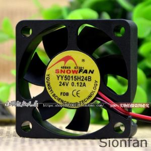 Pads pour Snowfan YY5015H24B 5015 Ventilateur de refroidissement 5cm 24V Double balle Test de ventilateur