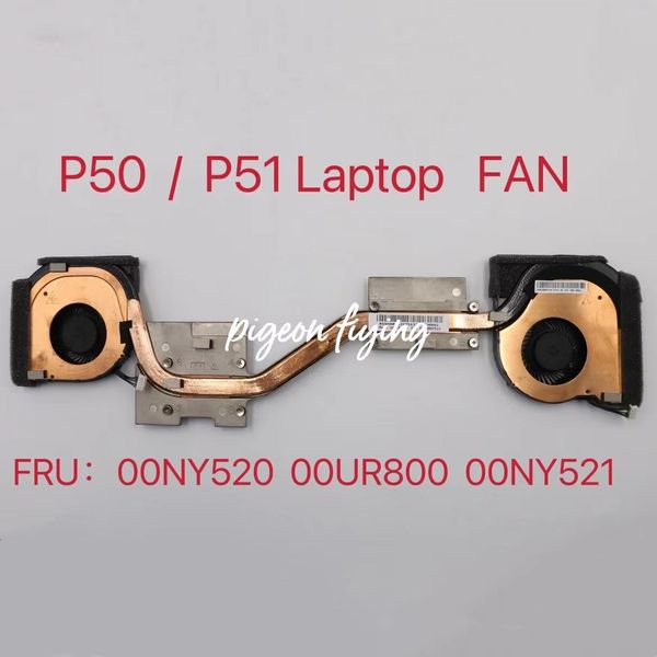 PADS POUR ThinkPad P50 P51 OPTOP CPU CPU Ventilateur de refroidissement FRU FRU 00NY521 00UR800 00NY520