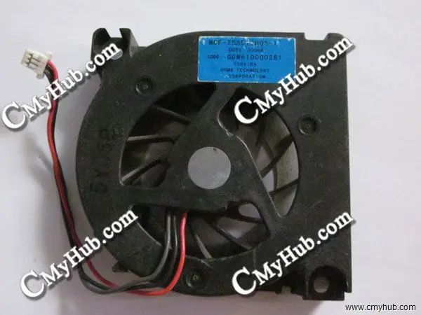 Almohadillas para Toshiba Satellite R10 R15 Tecra A4 M3 M4 MCFTS5512H051 MCFTS5512H052 GDM610000261 DC5V 300MA 3PIN CPU CPU Enfriamiento de enfriamiento