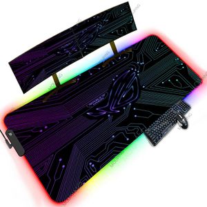 Tapis Tapis de jeu Asus Rog tapis de souris Led Xxxl tapis de souris 120x60 Gamer Pc accessoires tapis étendu tapis de Table tapis d'ordinateur 100x50 tapis