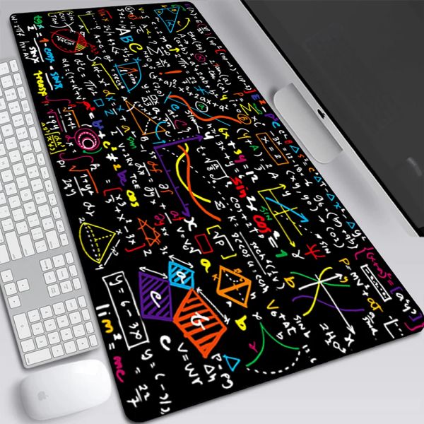 PADS Formule mathématique géométrique Grand jeu souris PAD ordinateur ordinateur portable Mousepad clavier clavier de bureau de bureau PC Gamer Gamer Mouse Mat Office Mauusepad