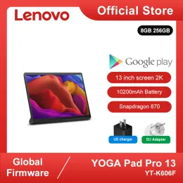 Pads Global ROM Lenovo Yoga Tab 13 o Yoga Pad Pro 13 pulgada 2K Pantalla Snapdragon 870 Altavoces 10200 mAh Tableta de batería Android 11