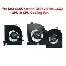 PADS GPU CPU Ventilateurs de refroidissement pour MSI GS65 GS65VR P65 MS16Q2 MS16Q1 16Q3 VGA COFRET VGA FAN 5V 4PIN 16Q2CPUCW BS5005HSU31
