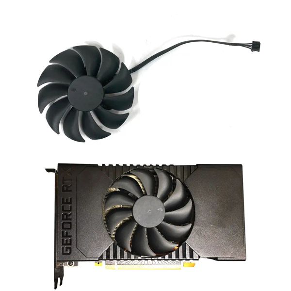 Pads Fan de carte graphique PVA080E12R DC12V 0,50A 4pin GPU Colder pour HP GTX 1650 Super Mini RTX 2060 Super Graphics Card Fan