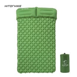 Pads Hitorhike Innovative Sleeping Pad Fast Fill Airbag Camping Mattret Iatable avec oreiller Life Rescue 1.2G Pad