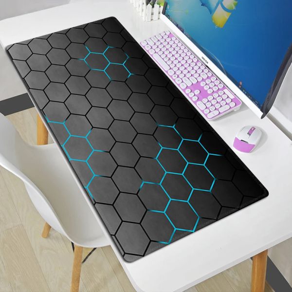 Tapis de souris nid d'abeille Xxl tapis d'ordinateur et de bureau tapis de souris de jeu Gamer 900x400 bureau livraison gratuite souris Kawaii clavier Xl