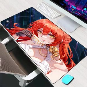 Pads Honkai Star Rail Himeko Muismat Grote Gaming Accessoires Muismat PC Gamer Toetsenbord Mat XXL Laptop Bureau Pad Computer Muismat