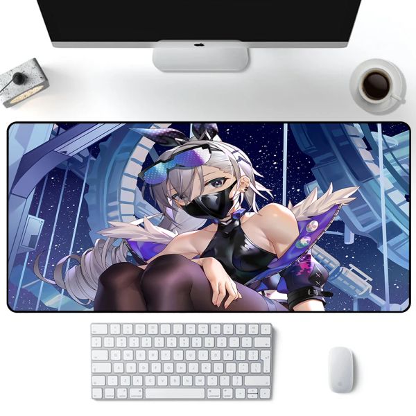 Almohadillas Honkai Star Rail Silver Wolf Mouse Pad, alfombrilla grande para ratón para juegos, alfombrilla para ratón de ordenador, alfombrilla para teclado, alfombrilla de escritorio, alfombrilla para ordenador portátil