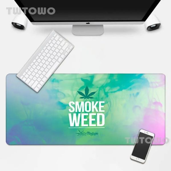 Ventes chaudes Abstractionisme Art High Weed Tapis de souris Grand HD Ordinateur Tapis de souris en caoutchouc naturel Bureau Tapis de souris Tapis de souris de bureau