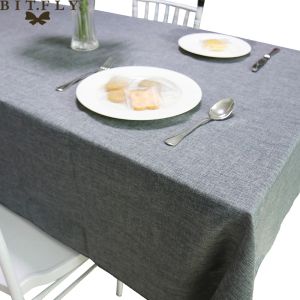 Tafts Imitated Linen Nappecots Gris Khaki Khaki Cuisine Table Decorative Rectangular Table Cover Tableau Basse Tableau pour le salon