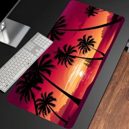 Pads Kawaii MousePads toetsenbord pad Kantoor Tapijt Animatie Coconut Grove Muismat Gaming Nieuwe Grote Aangepaste Computer Rubber Muismat