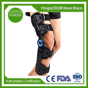 Pads Komzer à charnière ROM Knee Abrace pour la stabilisation de la récupération, ACL, blessure MCL PCL, stabilisateur de soutien à l'orthopédie médicale après la chirurgie