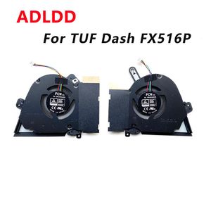 Pads laptop radiator koelventilatoren cpu gpu fan voor asus tuf dash f15 fx516 fx516p fx516pm fx516pc 13nr0760p0p021 dc 12v