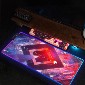 Grands tapis de souris Gamer Alienware, accessoires de bureau, armoire PC, clavier, tapis de souris Rgb, tapis de jeu Xxl, Anime, souris d'ordinateur