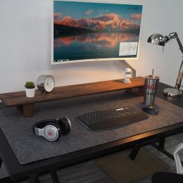 Grand tapis de bureau en feutre de laine XXL pour ordinateur portable, coussin de table de bureau, clavier, grand tapis de souris antidérapant pour gamer