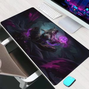 Pads League of Legends Ahri Mouse Pad Grote gaming accessoires Muis Mat Keyboard Mat Desk Pad Computer Muispad PC Gamer Mausepad