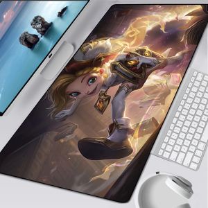 Pads League of Legends Zoe Large Gaming Mouse Pad Computer Mousepad Gamer Gamer Mouse Mat Ordal