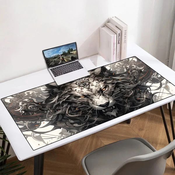 PADS LION XXL MOUSEPAD ANIME CASSIF NONS SLIP Large Mouse Pad XL Gamer Cabinet et Office Playmat Keyboard Gaming Mats Kawaii