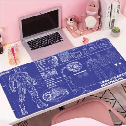 Pads Mause Pad Gamer Accessoires Iron Mans Xxl Muismat Leuke Muismat Anime Tapijt Gaming Laptop Bureau Mat Pc Gamer Kast Bureaumat