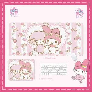 Pads Melody Mouse Pad Animal mignon xxl Lockedge Computer Desk Mat Clavier Big Mouse Pad Pad Ordal