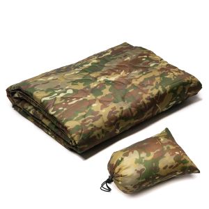 Pads mey cp camouflage quilt camping deken strand wandelen toeristen matras kussen draagbare reispicnicemat aardmat slaaphoesje slaapomslag