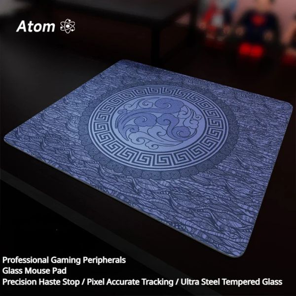 Almohadillas MiFuny Alfombrilla de ratón de vidrio PV personalizada Templada Mejorada Suave FPS Esports Gaming Desk Mat Patrón personalizable Accesorios para jugadores