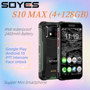 Pads Mini Smartphone Smartphone Smartphone S10 MAX Android 10.0 OCTACORES SIDE Imprimée FACE RECONNAISSANCE 4 + 128 Go PTT mobile PTT