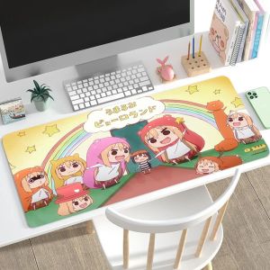 Tapis de souris de jeu Umaru Chan, accessoires de joueur, Kawaii, pour Pc, clavier, armoire, Anime, tapis de bureau étendu Xxl