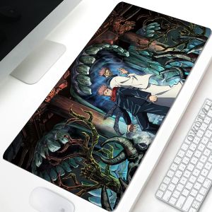 Pads Muismat Gamer Computer XXL HD Muismat toetsenbord pad Jujutsu Kaisen Kantoor Antislip Laptop Zachte Muis Mat Desktop Muismat