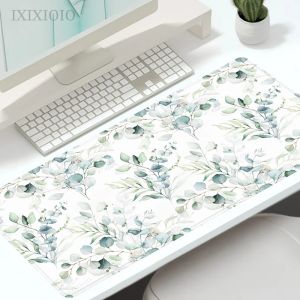 Tapis de Souris Tapis de Souris de Jeu Feuilles de Plante Verte XL Tapis de Souris d'ordinateur personnalisé XXL Tapis de Jeu en Caoutchouc Naturel Tapis de Bureau Tapis de Souris de Bureau Souple