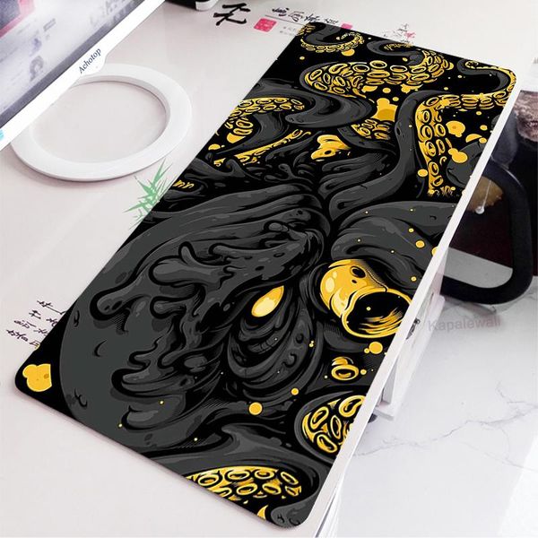 Pads MultiSize art Tapis de souris Composants de jeu Tapis d’art original Design Tapis de souris Noir Mignon anime PC Gamer Ordinateur Clavier Bureau Pad