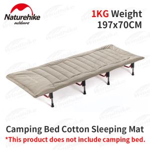 Almohadillas NatureHike Campo Camody Mat de algodón para dormir 3/4/5 pies Portables suaves suaves colchón plegable para acampar al aire libre marc marc