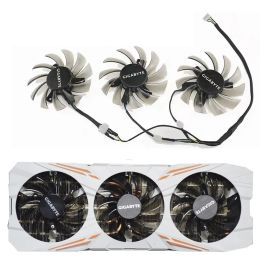 PADS NOUVEAU 75 mm T128010SU Remplacement du ventilateur de refroidissement pour Gigabyte GeForce GTX 670 680 980 GTX 1080 TI 1060 1070 TI VILLO