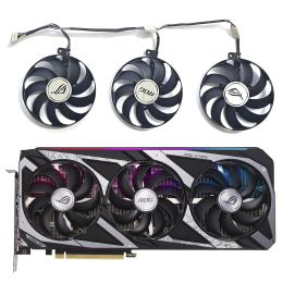 Pads Nieuw 90 mm 7pin T129215SU CF9010U12D RTX3050 3060 GPU -fan voor Asus rogstrixrtx3060 3050 Gaming Grafische kaartkoelventilator