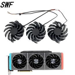 Pads Nouveau ventilateur de refroidissement de carte vidéo T129215SU T129215SU pour Galax RTX 3060 3070 3080 TI 3090 GAMER OC Graphics Carte Cooling Fan