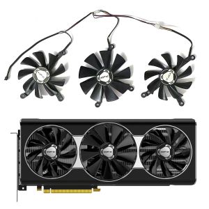 Pads Nouveau ventilateur de carte graphique CF1010U12S pour XFX Radeon RX 5700 XT 8GB THICC III Ultra RX57XT8TBD8 Fan graphique de refroidissement