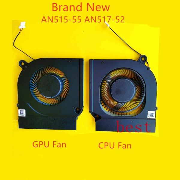 Pads Nuevos ventiladores de enfriamiento de la GPU de la GPU para Acer Nitro 5 AN51555544 AN51752 Nota Libro PC Cooler Ventilador DC28000QDF0 5V 4 PINES