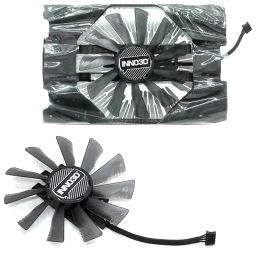 PADS NOUVEAU ventilateur de refroidissement 95mm 4pin GeForce GTX 1660 Super RTX2060S GPU Fan pour Inno3d GeForce GTX 1660 Super RTX2060 Fan de cartes vidéo