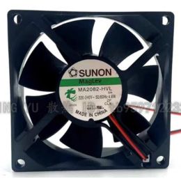 Pads Nieuwe CPU Cooler Fan voor Sunon MA2082HVL.GN 8025 8cm 220V/240V 4.6W AC Koelventilator 80*80*25 mm