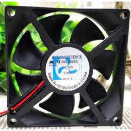 Pads Nuevo ventilador de CPU para RDL8025s Ruilian 12V 0.08A 8cm Fuente de alimentación de chasis Ventilador de enfriamiento silencioso 8025 80*80*25 mm