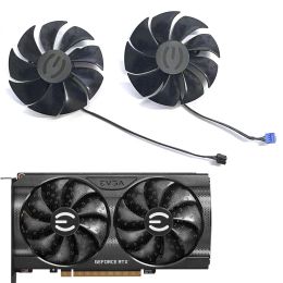 Pads Nieuwe GPU -fan 4pin 85mm PLA09215S12H PLD09220S12H Geschikt voor EVGA RTX 3060 3060TI 3050 XC Gaming Gaming Grafische kaart Koelventilator