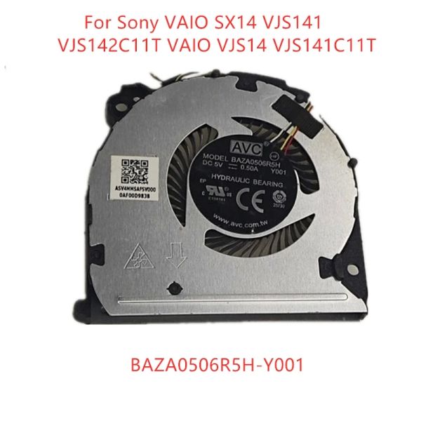 Pads Nuevo ventilador de enfriamiento de la CPU portátil para Sony VAIO SX14 VJS141 VJS142C11T VAIO VJS14V JS141C11T BAZA0506R5HY001