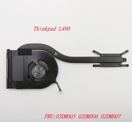 PADS NOUVEAU / ORIR INTÉGRÉE GRAPHIQUE CPU FAN CHARGING FAN RADIATEUR D'ASTRATION DE CHAUFSEUR CHARGE POUR LENOVO Thinkpad L490 02DM005 02DM006 02DM007