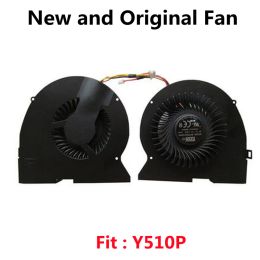 Pads Nieuwe originele CPU Cooling Cooler Fan voor Lenovo IdeaPad Y510p -laptop