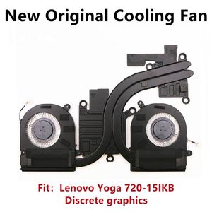 Pads Nouveau original pour ordinateur portable Lenovo Yoga 72015IKB Fan de refroidissement CPU Radiateur de refroidissement CPU 5H40N67861 AT1YU003SS0