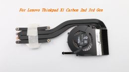Pads Nieuw origineel voor Lenovo ThinkPad X1 Carbon 2e 3e gen Laptop CPU Koelventilator Heatsink Cooler 04x3829 00HN743