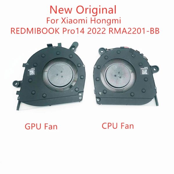 PADS NOUVEAU ventilateur de refroidissement CPU d'ordinateur portable original pour Xiaomi Hongmi Redmibook Pro14 2022 RMA2201BB AG BG BG BN7507S5H003P BN7508S5H003P 5V