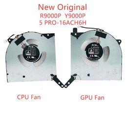 Pads Nieuwe originele laptop GPU CPU -koelventilatoren Koeler voor Lenovo Legion 5 Pro16Ach6H R9000P Y9000P 2021 Koeler Fan Radiator 5H40S2028