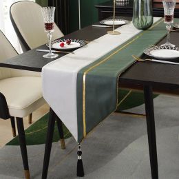 Padons Nordic Style Table Runner Cotton Linn Luxury Moderne Moderne Simple Elegant Tassel Table Coureurs Coffee Table Table Table Drapeau de la maison Hotal Decor